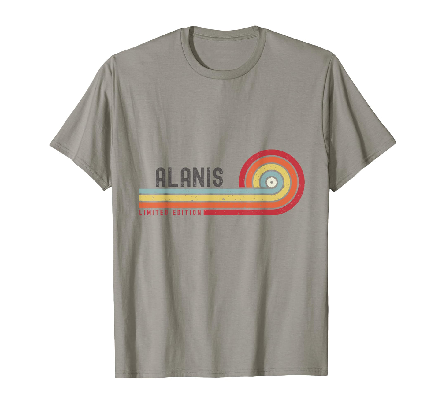 I Love Alanis Personalized Retro Sunset First Name T-Shirt