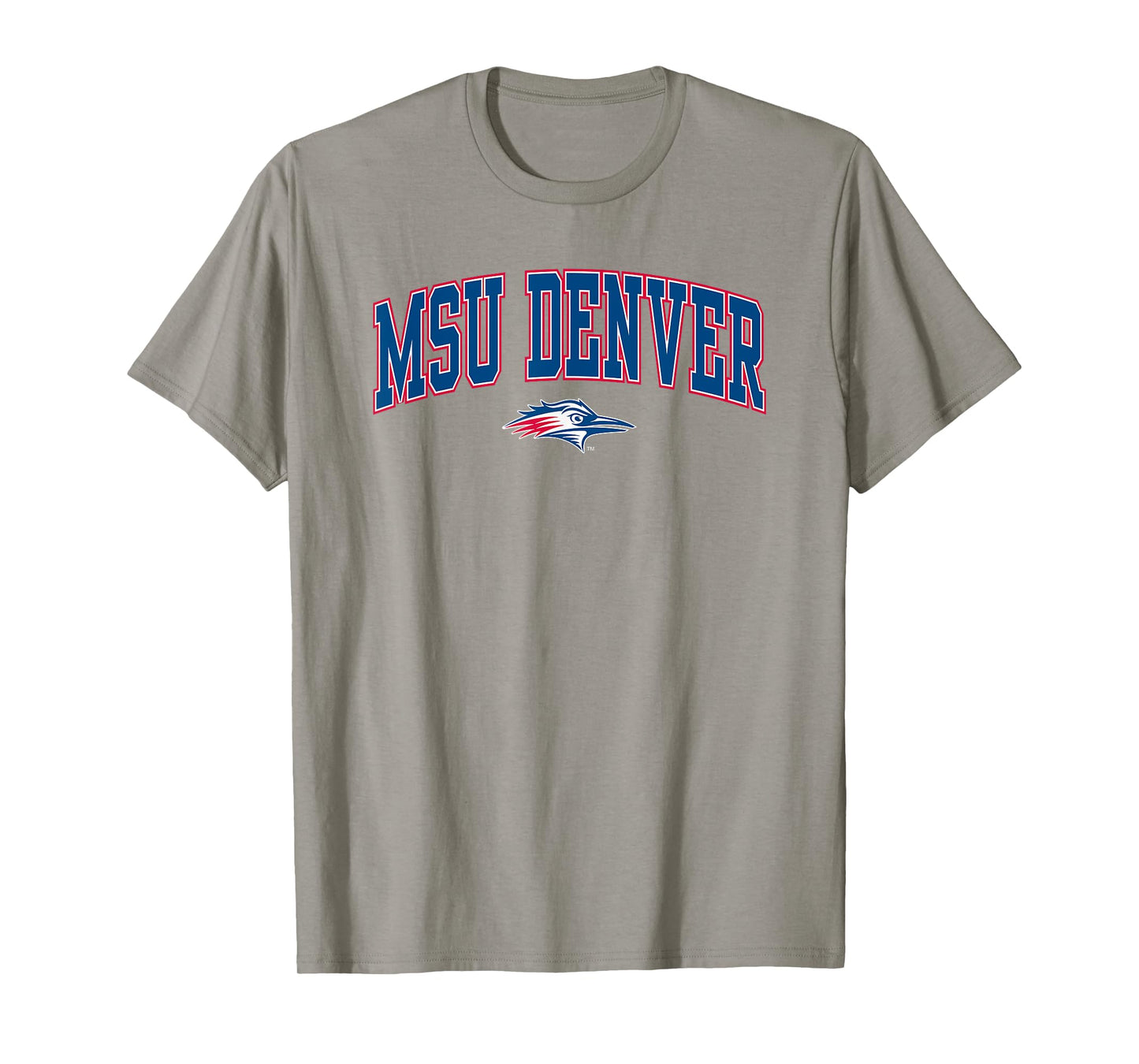 MSU Denver Roadrunners Arch Over Gray Officially Licensed T-Shirt