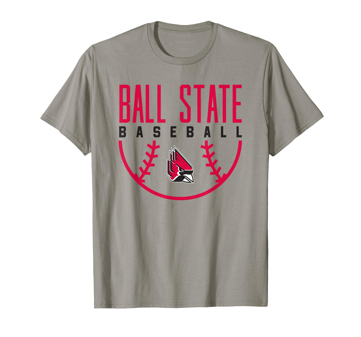 Ball State University Cardinals Baseball Arch T-Shirt