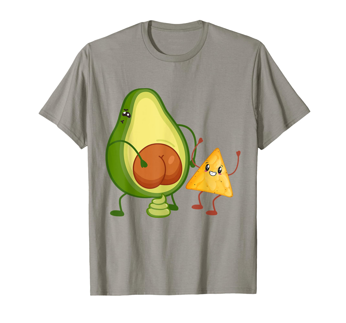 Cute Avocado Butt Pooping Guacamole with Tortilla Funny T-Shirt