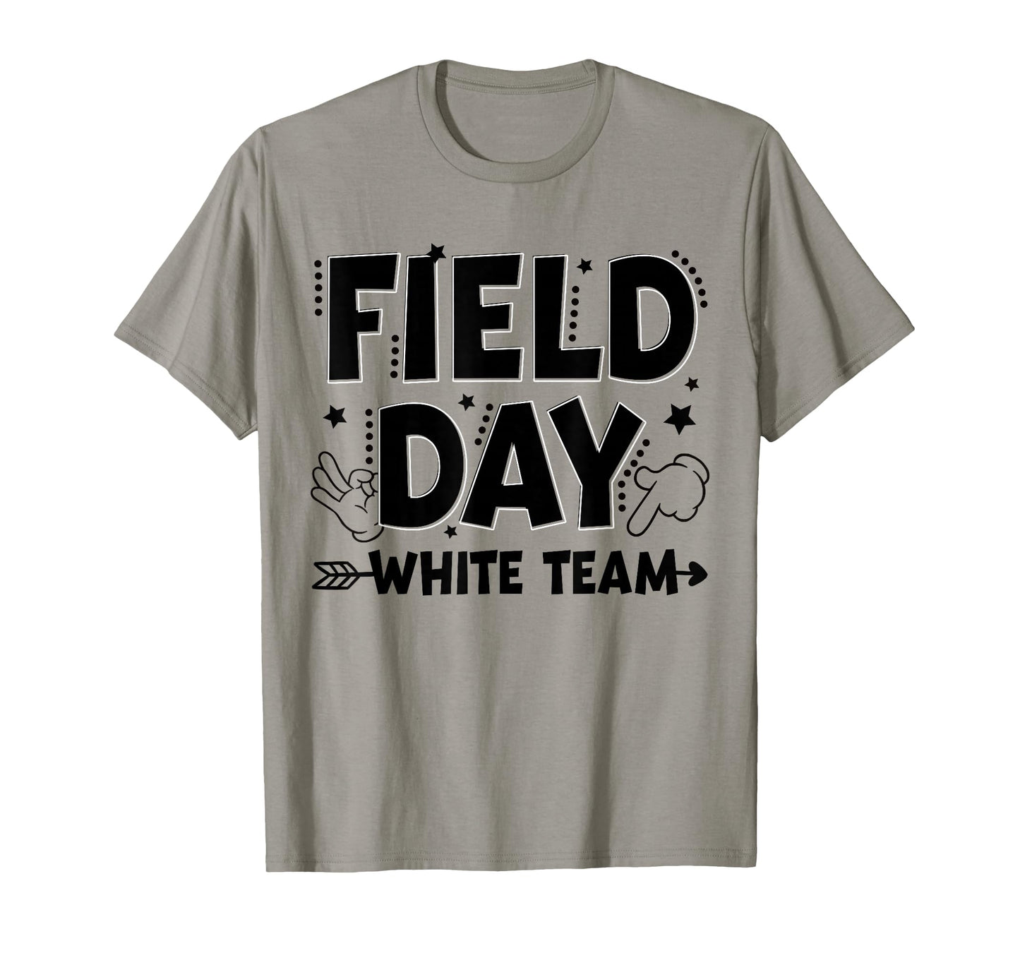 White Team Field Day Color Game Competition Men Women Kid T-Shirt
