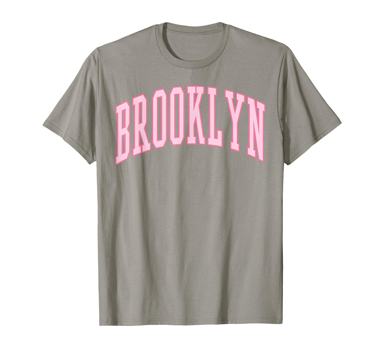 Brooklyn Vintage Preppy Varsity Pink Sports T-Shirt