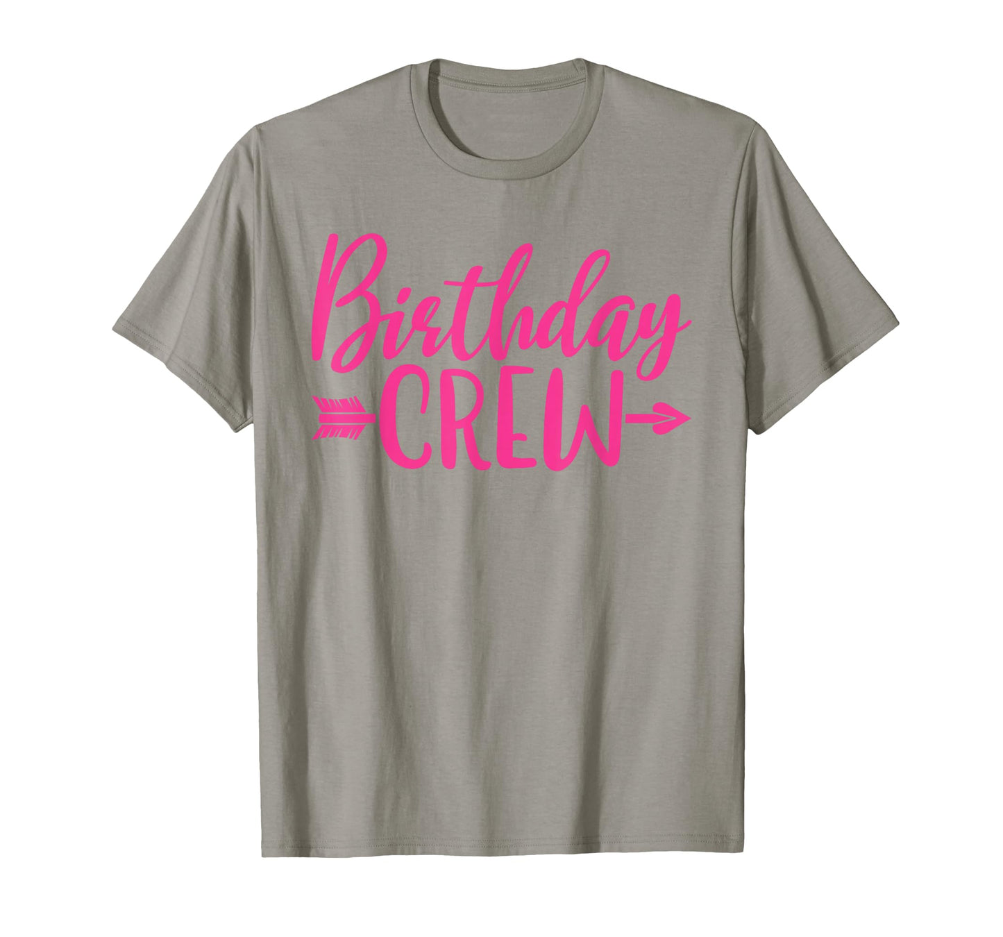Birthday Crew Pink Women Girls Matching Group Birthday Party T-Shirt