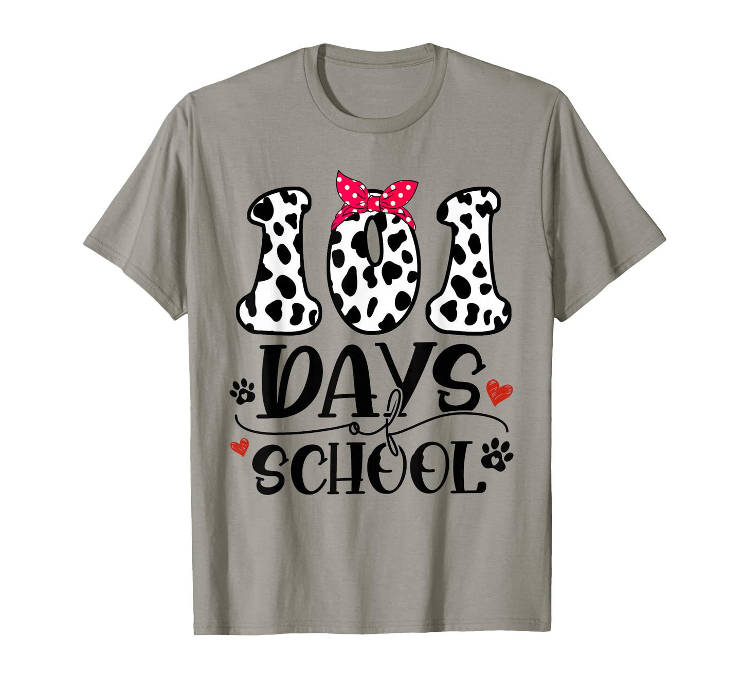 Cute Dog Happy 101 Days School Teacher Student 100 Days T-Shirt