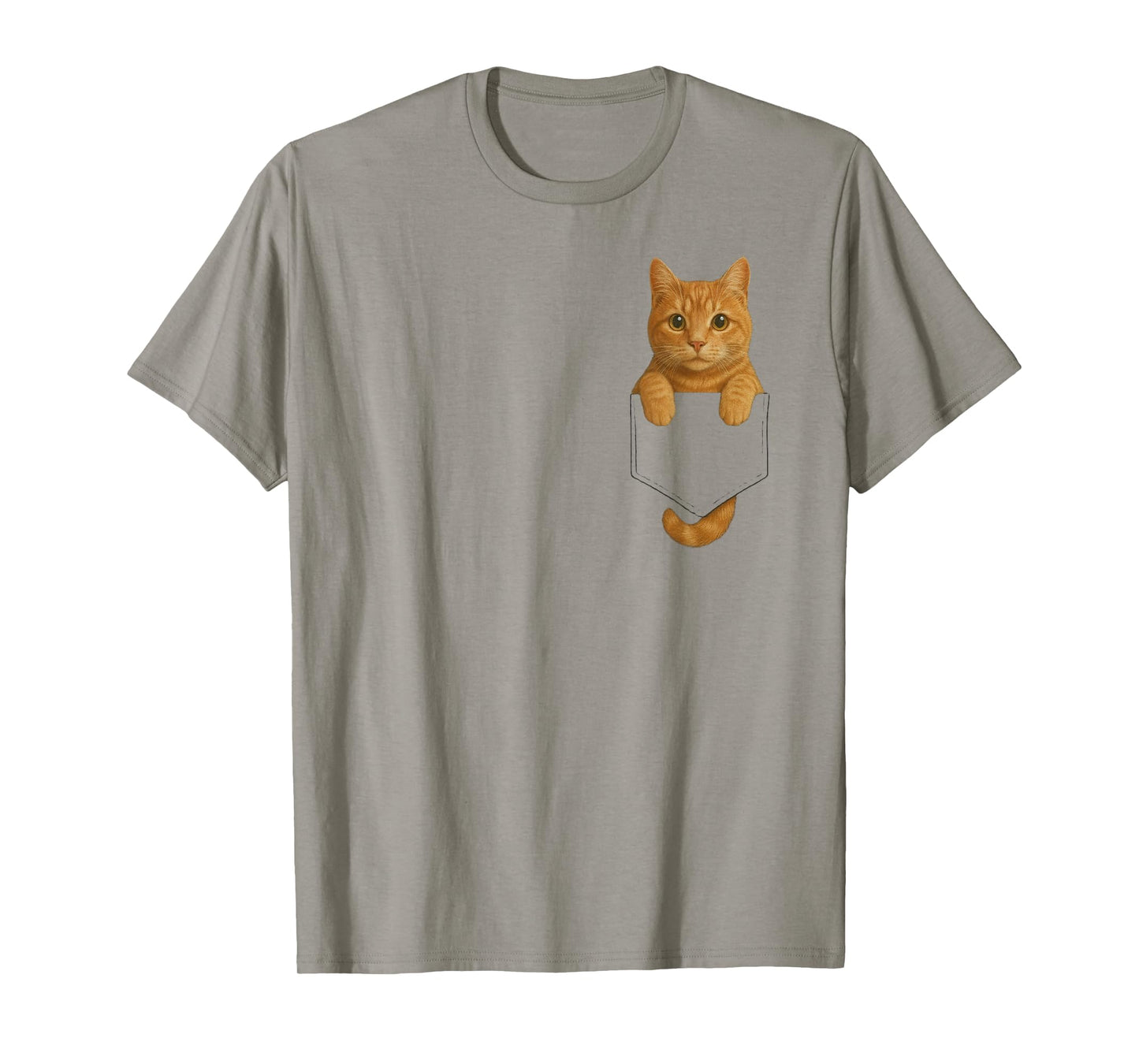 Funny Orange Tabby Cat Feline Lover for Women Men Adults T-Shirt