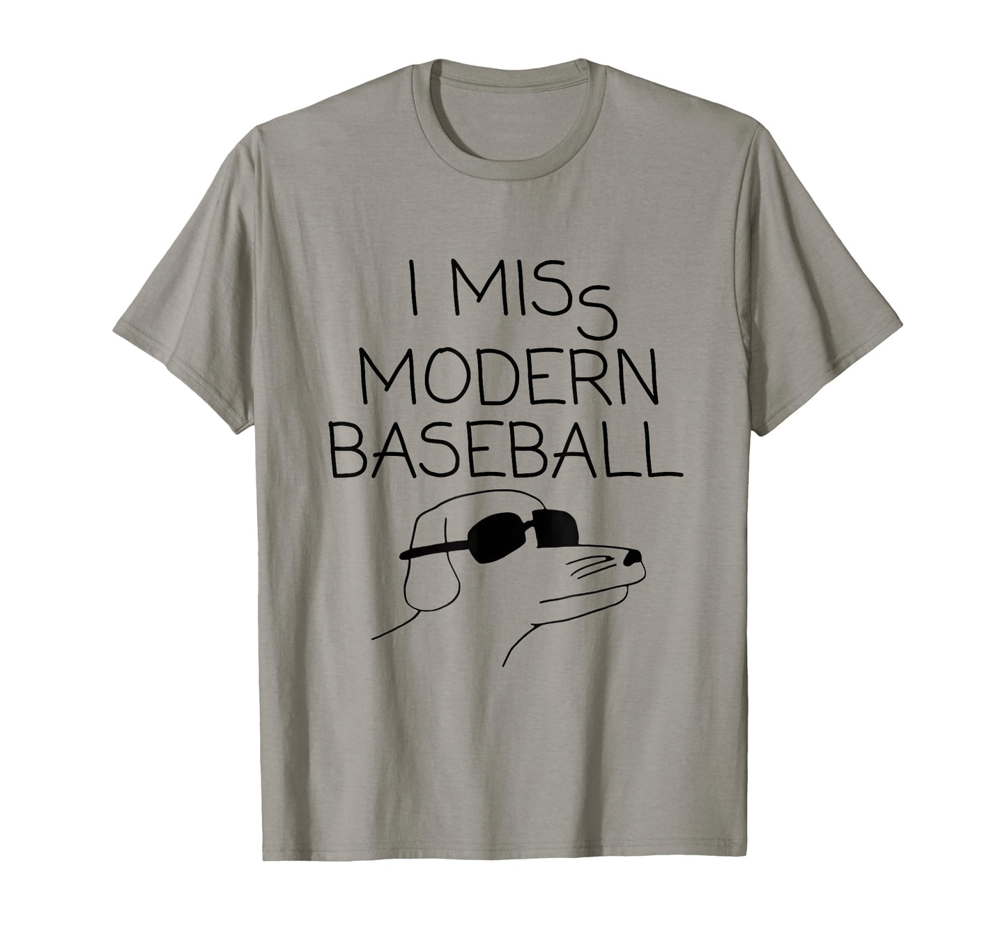 I Miss Modern Baseball Vintage Funny Baseball Meme Tee T-Shirt