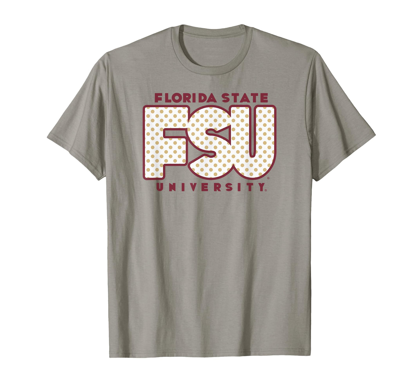 Florida State Seminoles Polka Dots Gray Officially Licensed T-Shirt