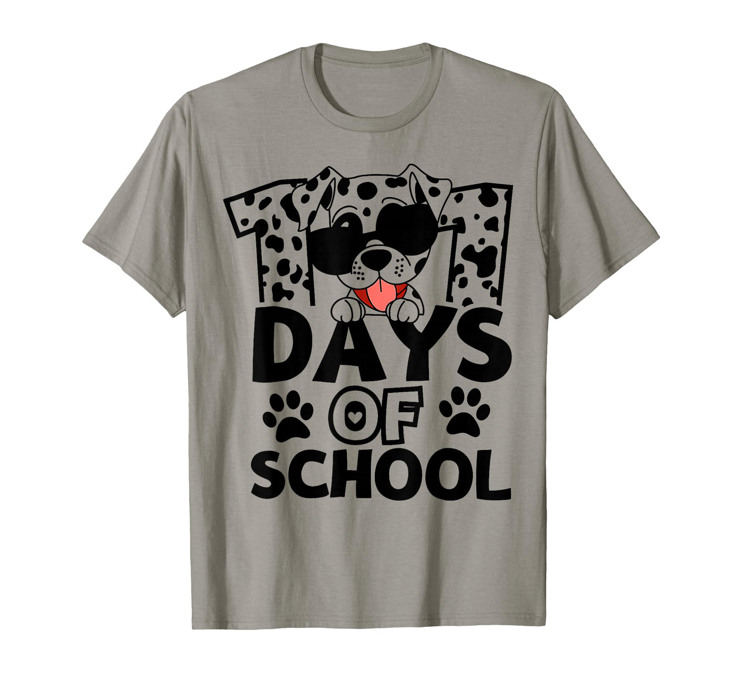 100 Days of School Dalmatian Dog Boy Kid 100th Day of School T-Shirt