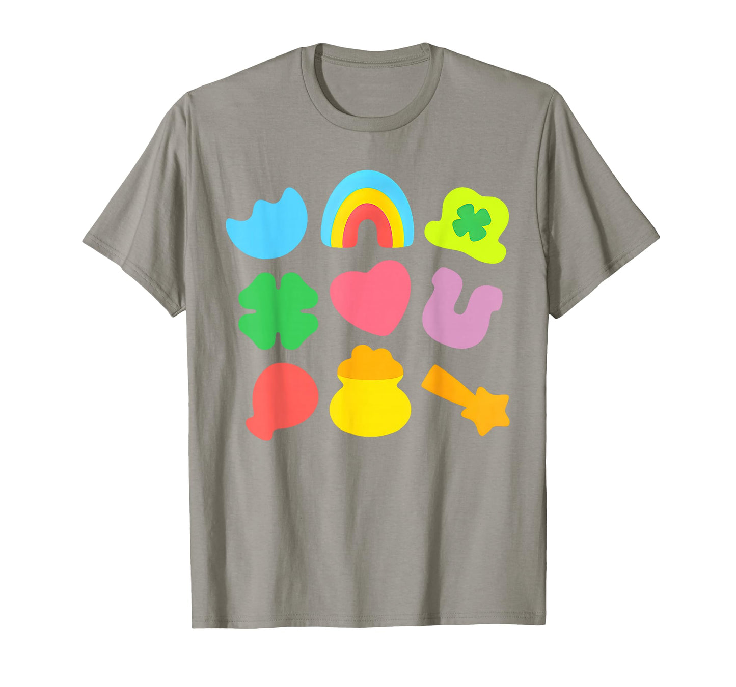 Lucky Charm Patricks Day Pot Of Gold Irish Shamrock Rainbow T-Shirt