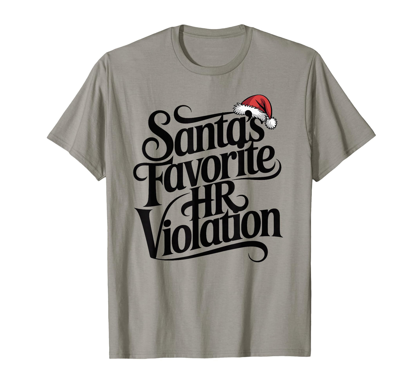 Vintage Sarcastic Retro HR Violation Christmas Office Ironic T-Shirt