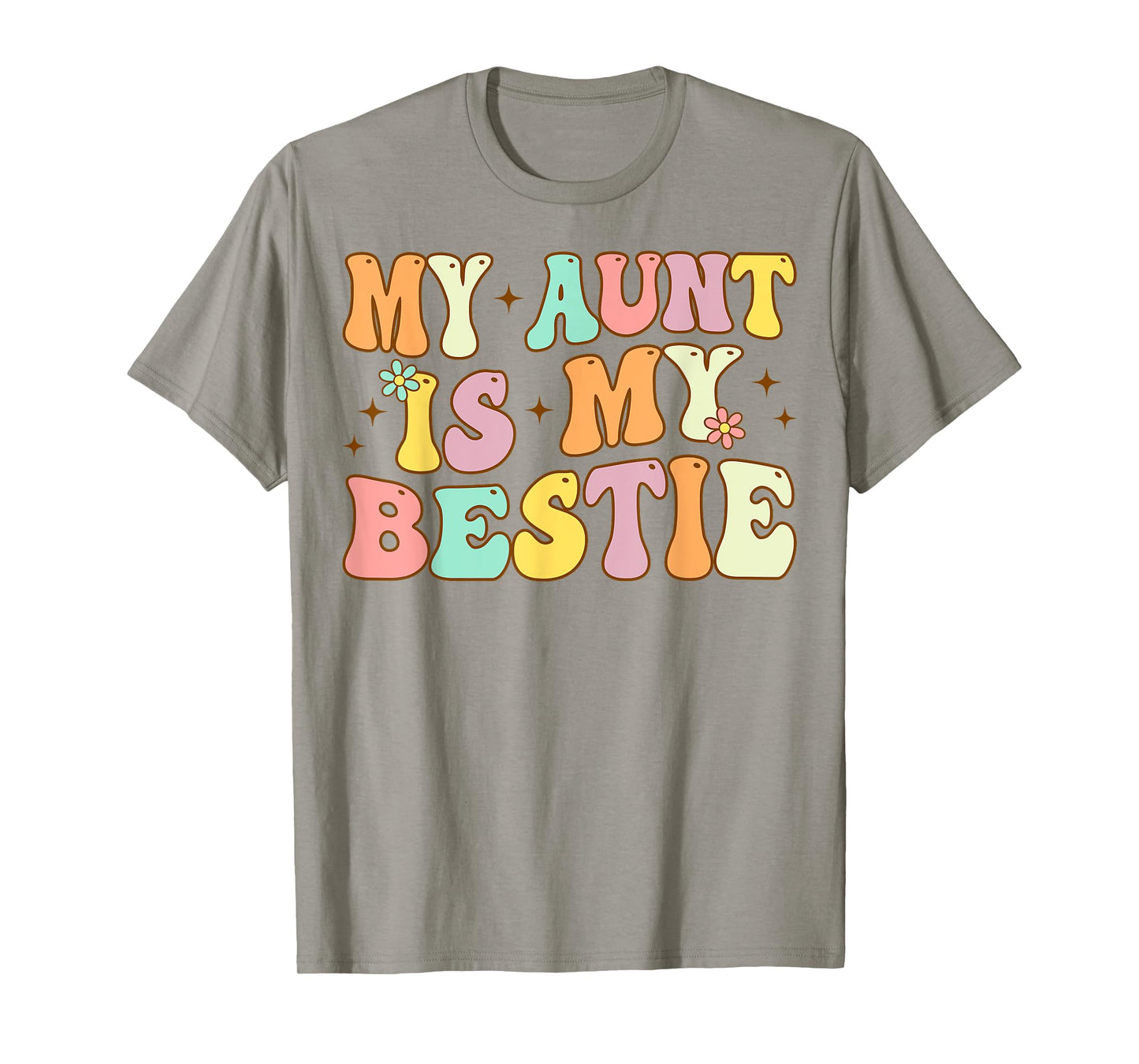 Groovy My Aunt is My Bestie Aunt And niece Matching T-Shirt