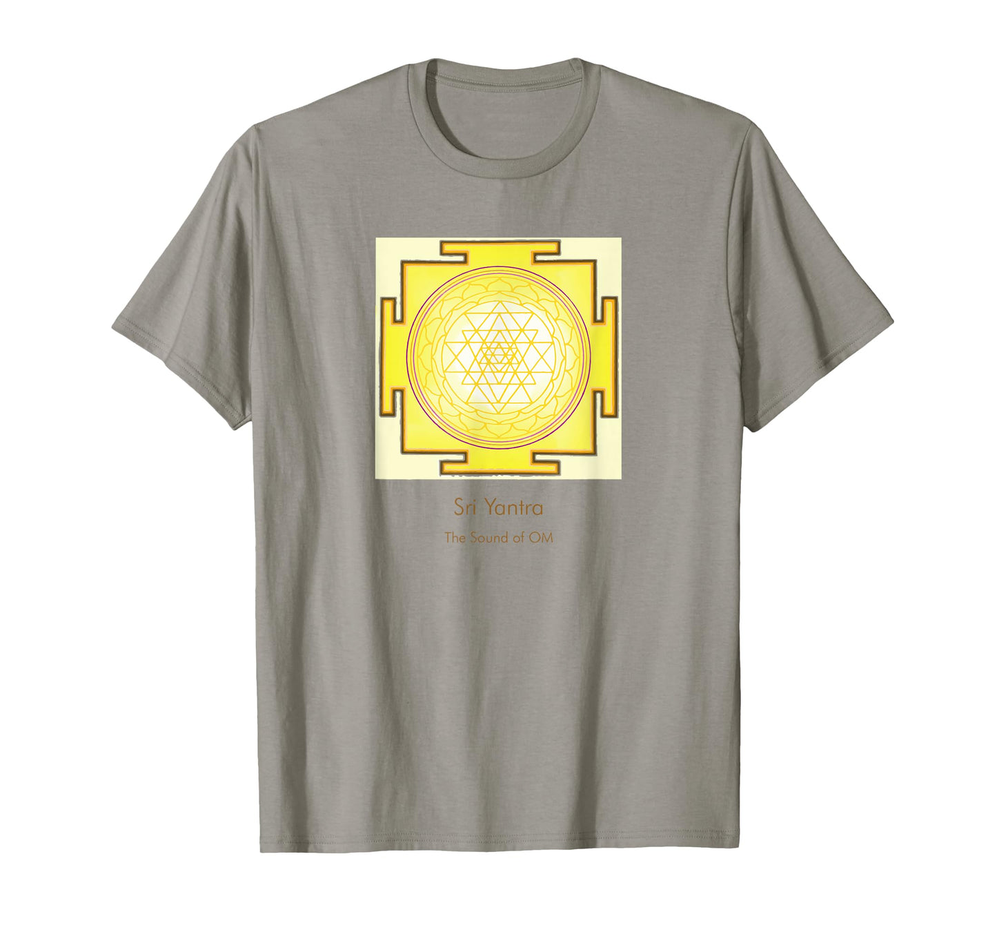 Sacred Geometry Golden Sri Yantra Sound of OM T-Shirt