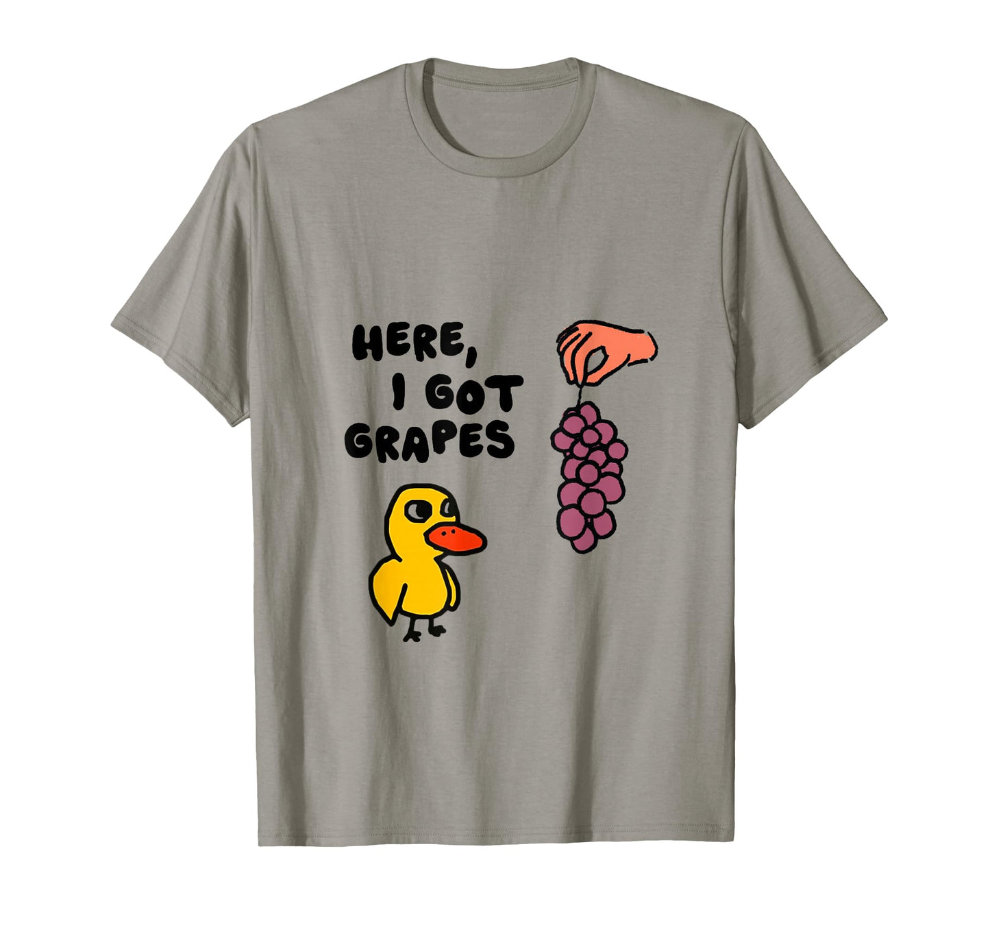 I Got Grapes Duck Design Funny Duck Grapes Lover T-Shirt
