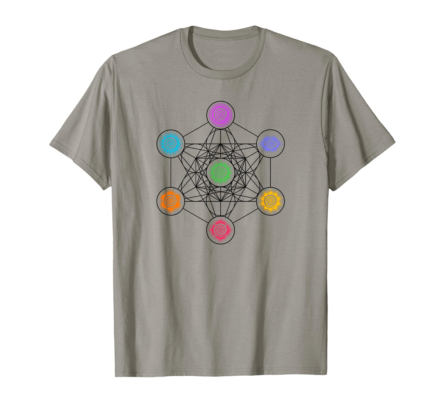 Metatronscube, sacred geometry, chakra, yoga, symbol, 4D T-Shirt