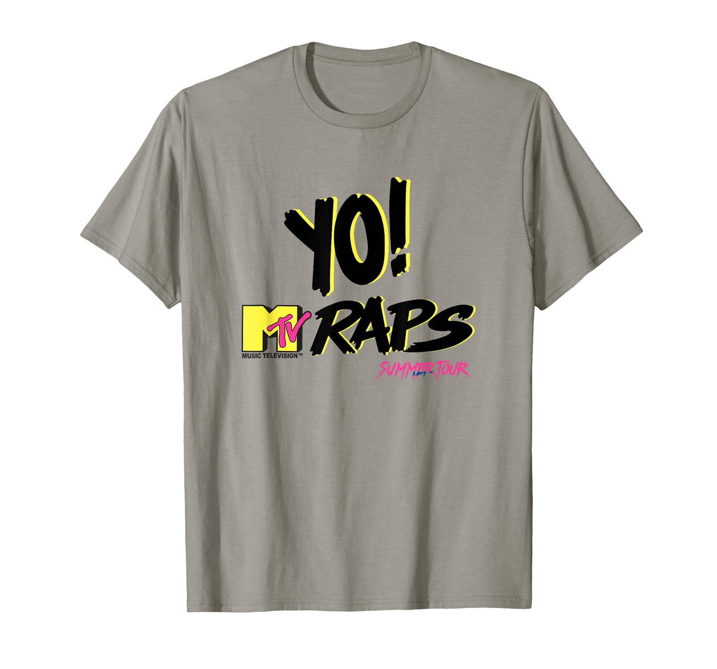 MTV Yo! Raps Summer Tour Neon 90s Retro Hip Hop T-Shirt