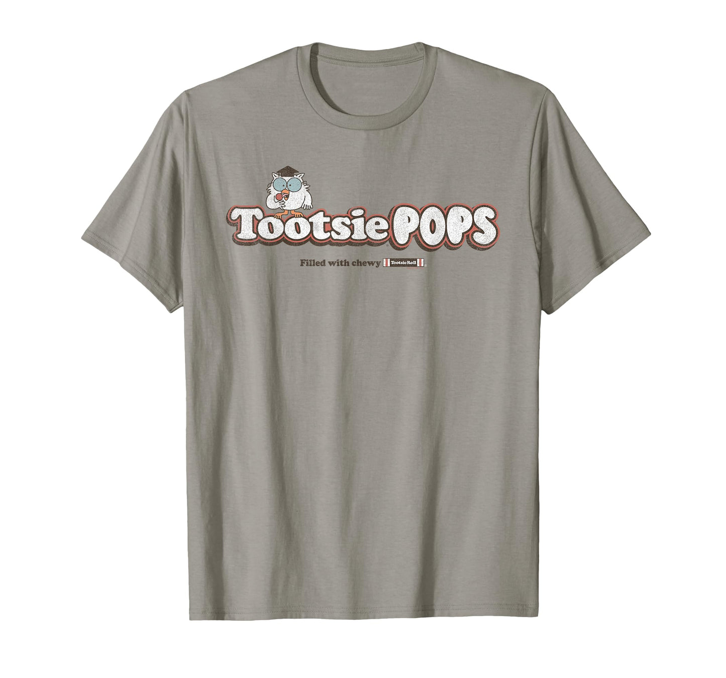 Tootsie Pops Mr. Owl Perched on Logo Sucker Candy T-Shirt