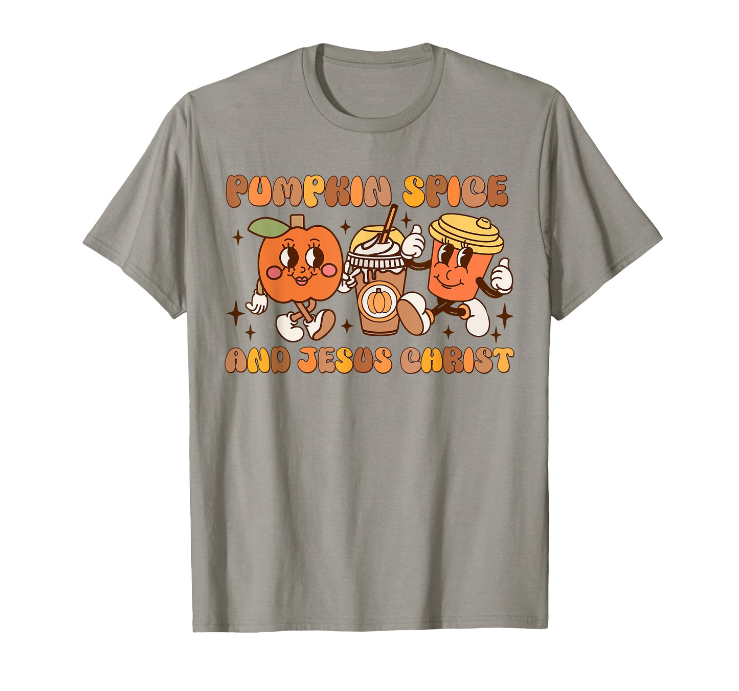 Pumpkin Spice and Jesus Christ Retro Fall T-Shirt