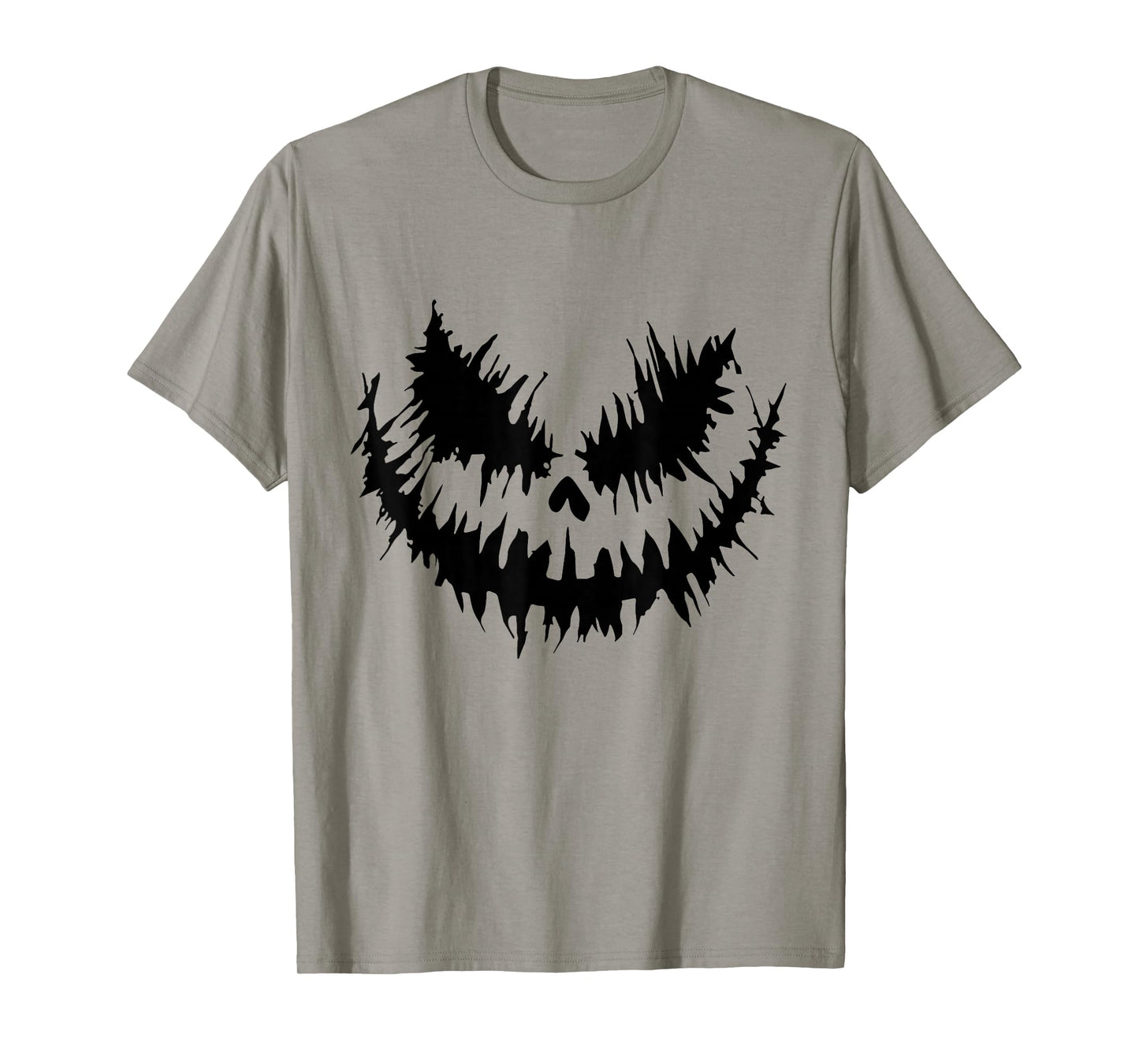 Boys Mens Jack-O-Lantern Scary Carved Pumpkin Face Halloween T-Shirt