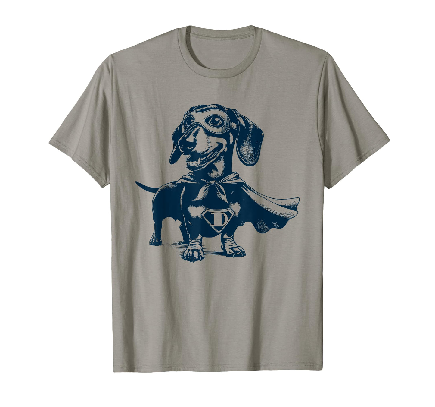 Super Weenie Hero – Dachshund with Mask and Cape T-Shirt