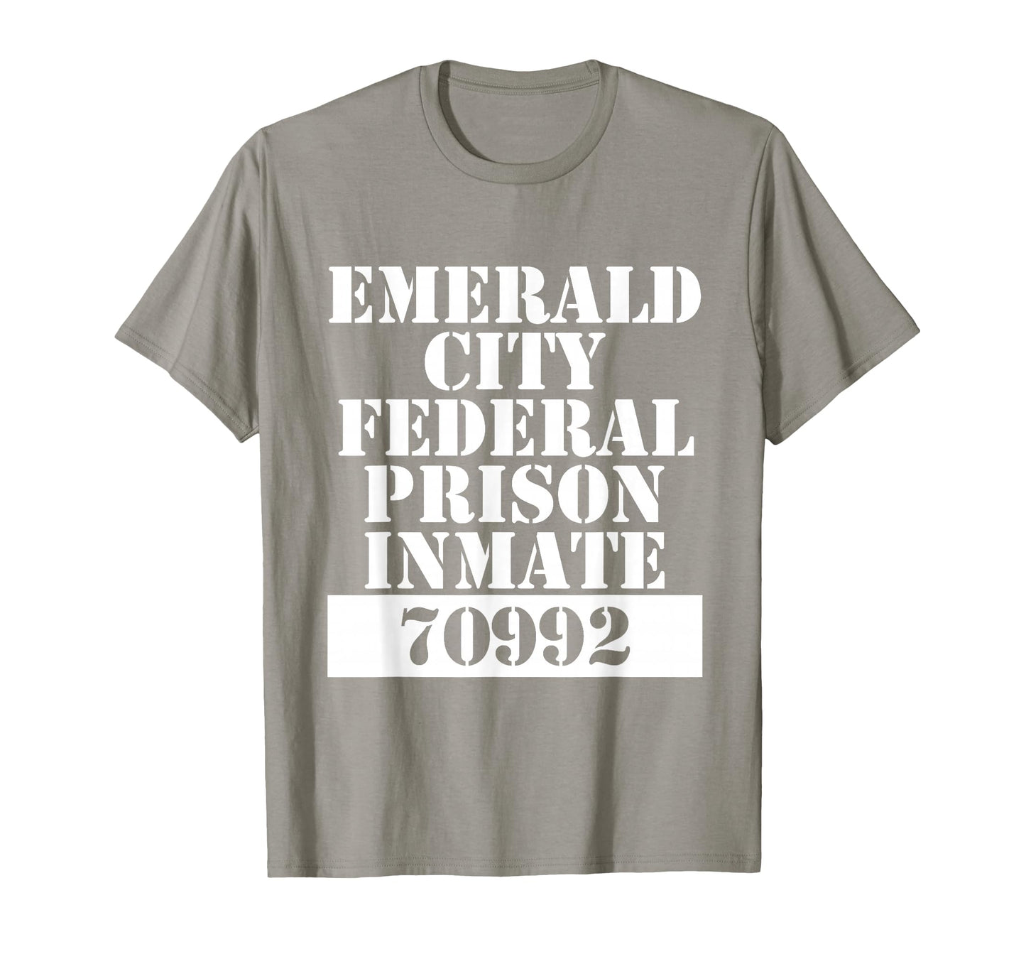 Wizard of Oz Emerald City Inmate Prisoner Costume Halloween T-Shirt