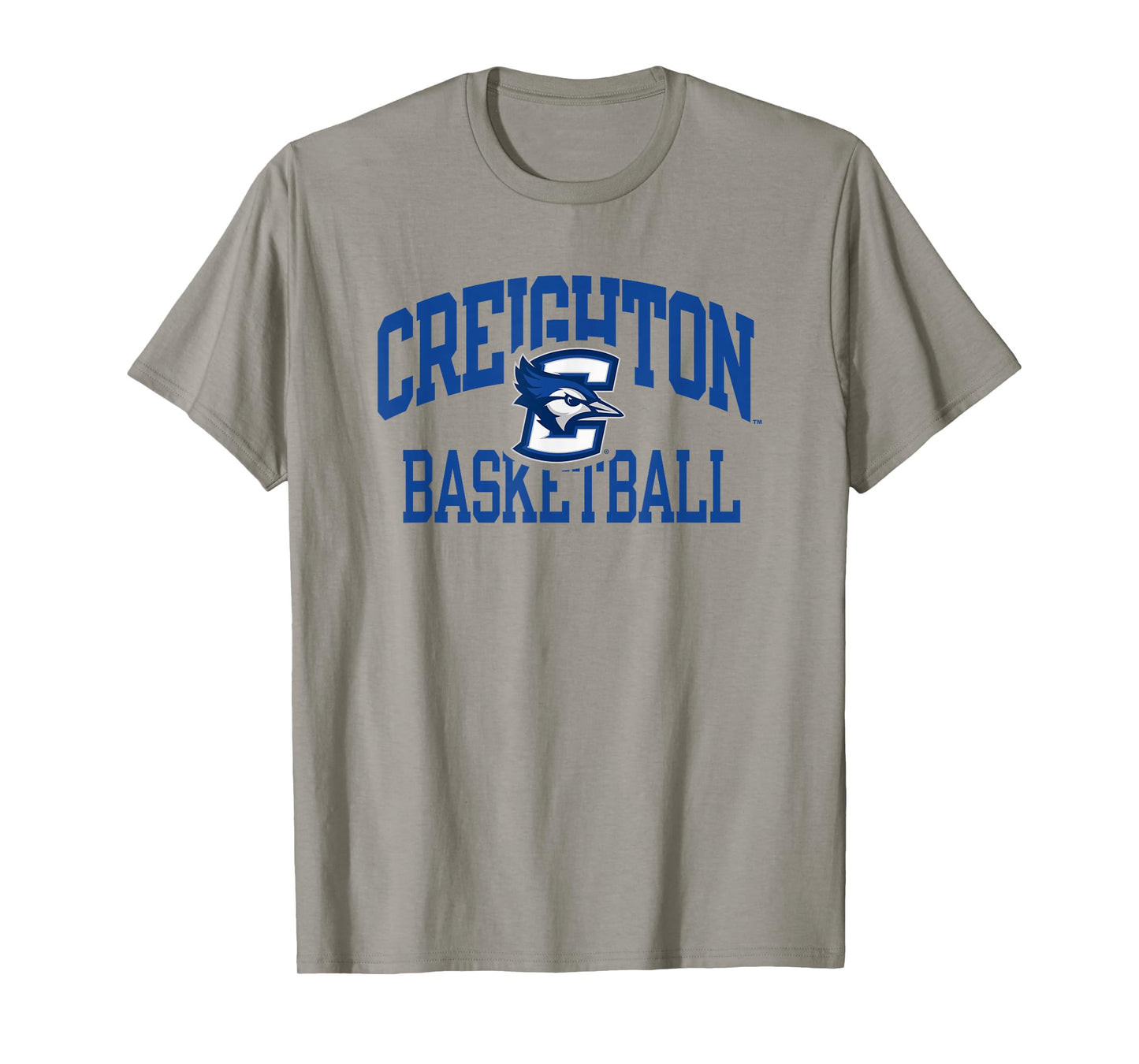 Creighton Bluejays Basketball Arch Gray Officially Licensed T-Shirt