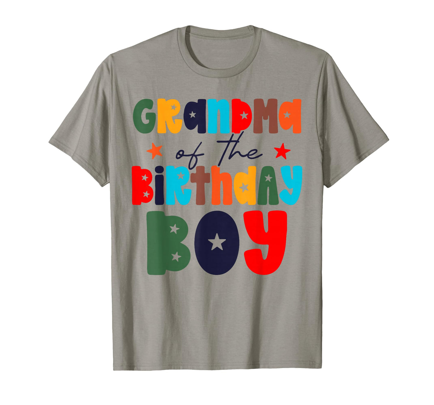 Grandma of The Birthday Boy Matching Family Birthday Party T-Shirt