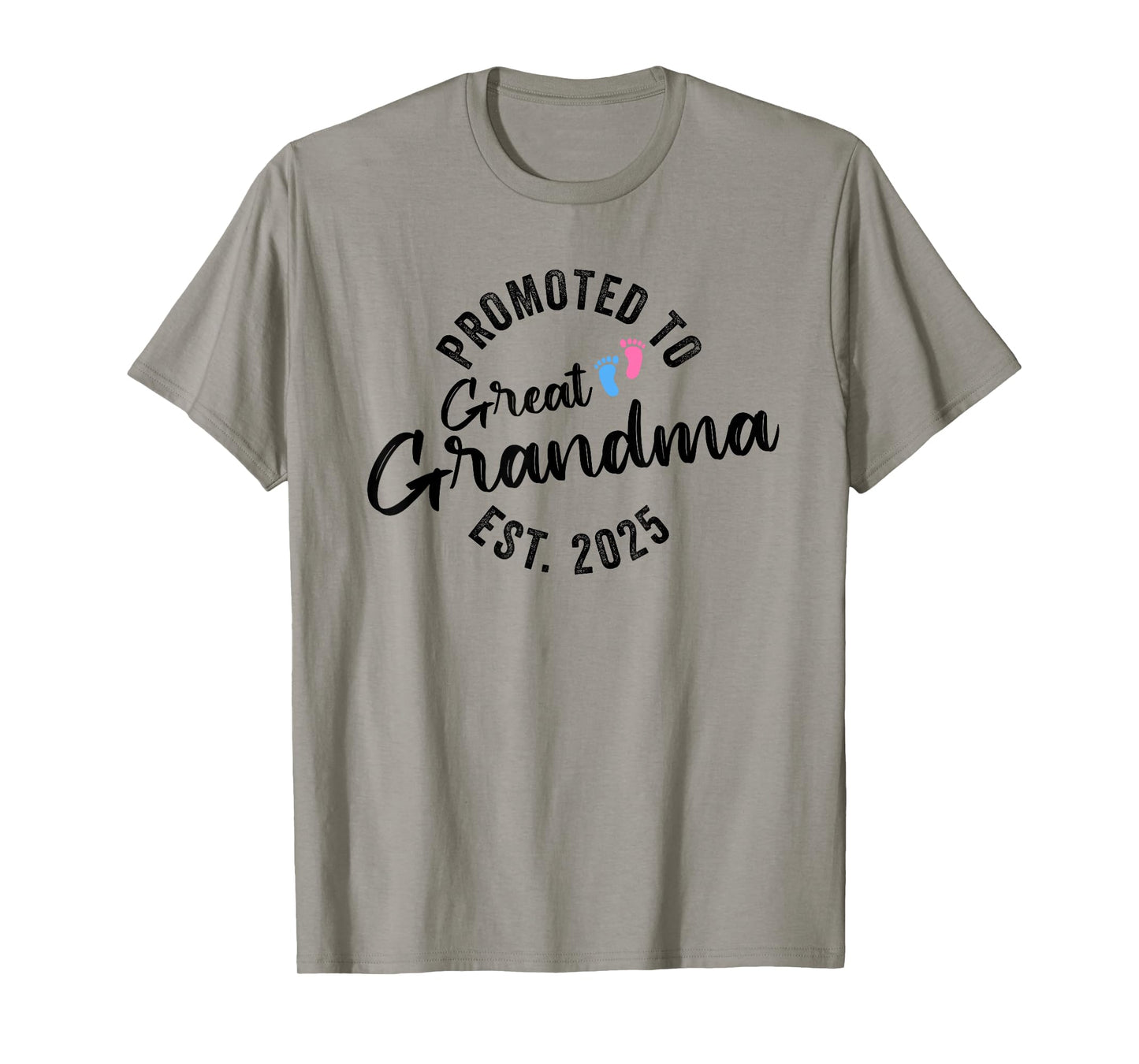 Promoted To Great Grandma 2025 T-Shirt