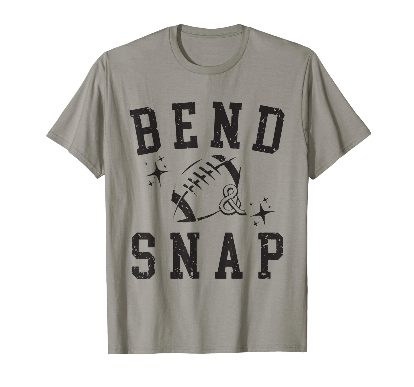Vintage Funny Game Day Touchdown Cute Bend and Snap Football T-Shirt