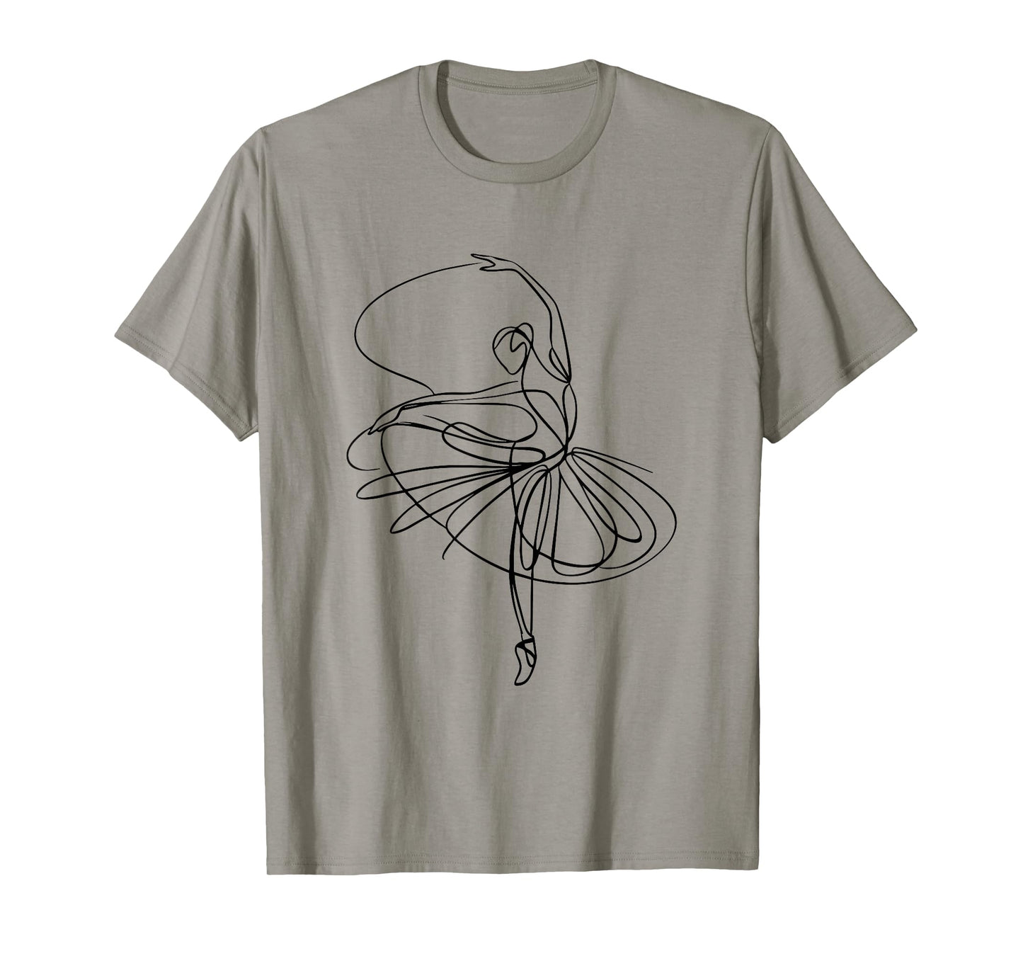 Ballet Dancer Dancing Ballerina Minimalist Dance Women Girls T-Shirt