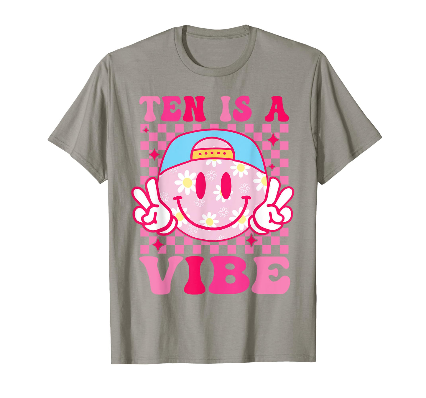 Ten is A Vibe Birthday 10 Year Old Girls 10th Birthday T-Shirt