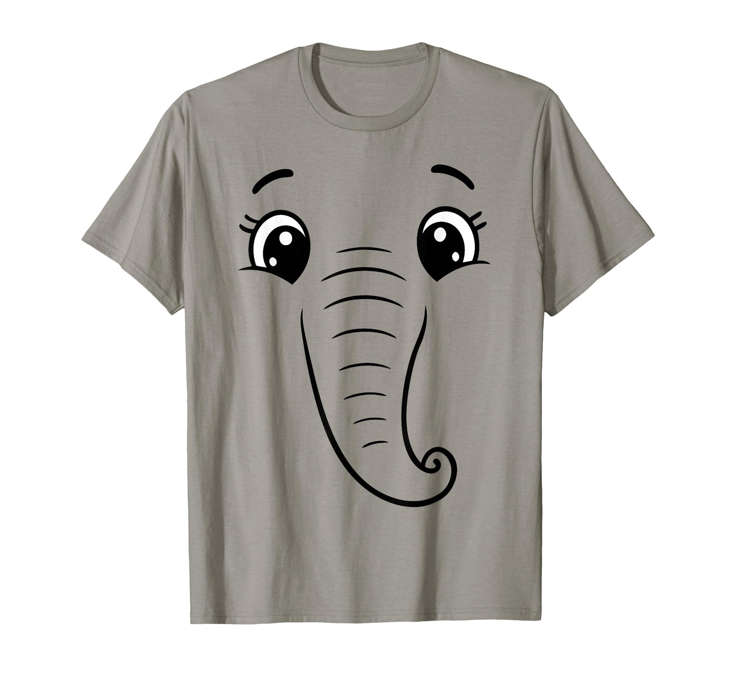 Elephant Shirt Adult Kids Men Women Elephant Face Costume T-Shirt