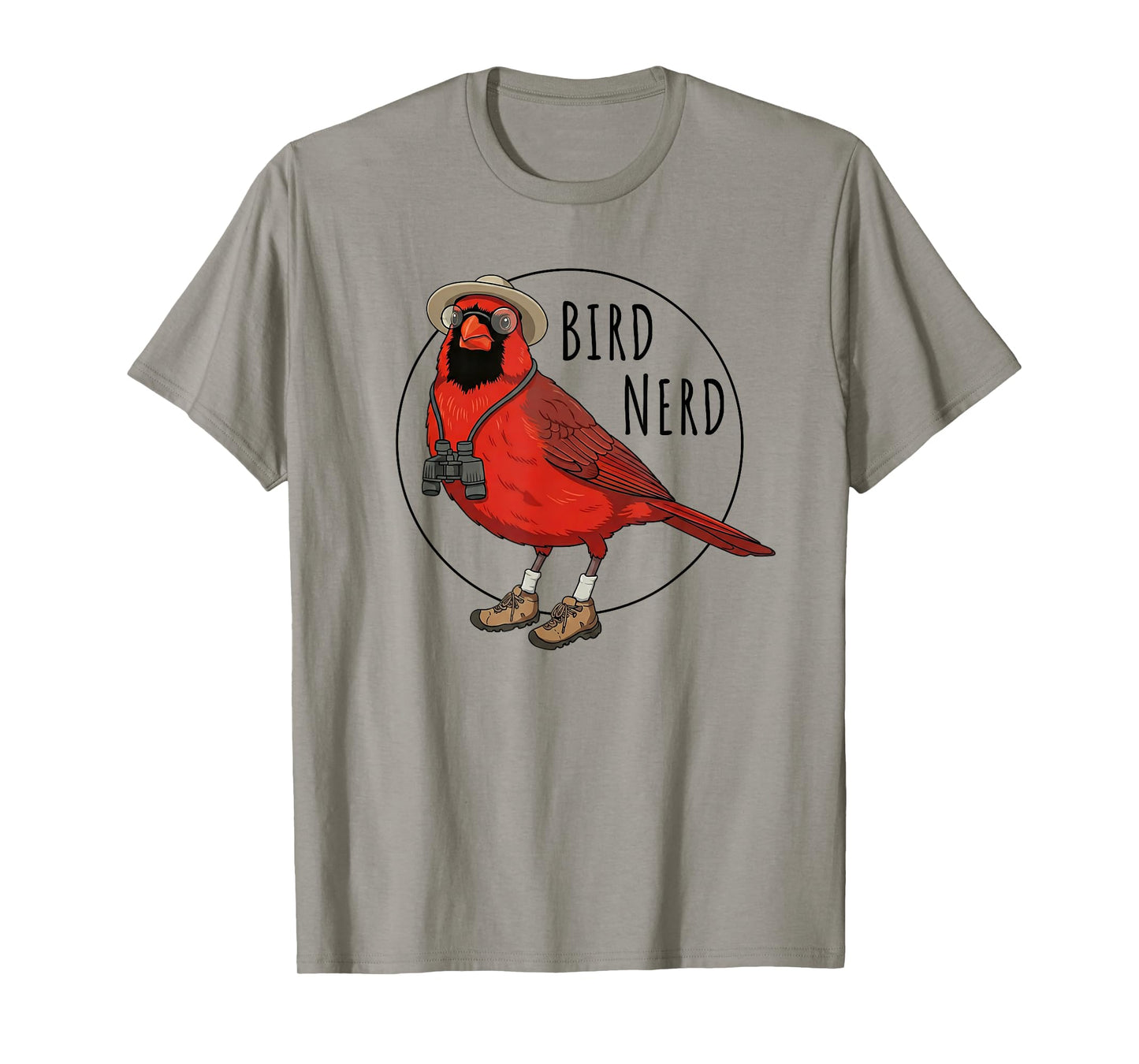 Red Cardinal Bird Nerd Funny Watching Birding Lover Watcher T-Shirt