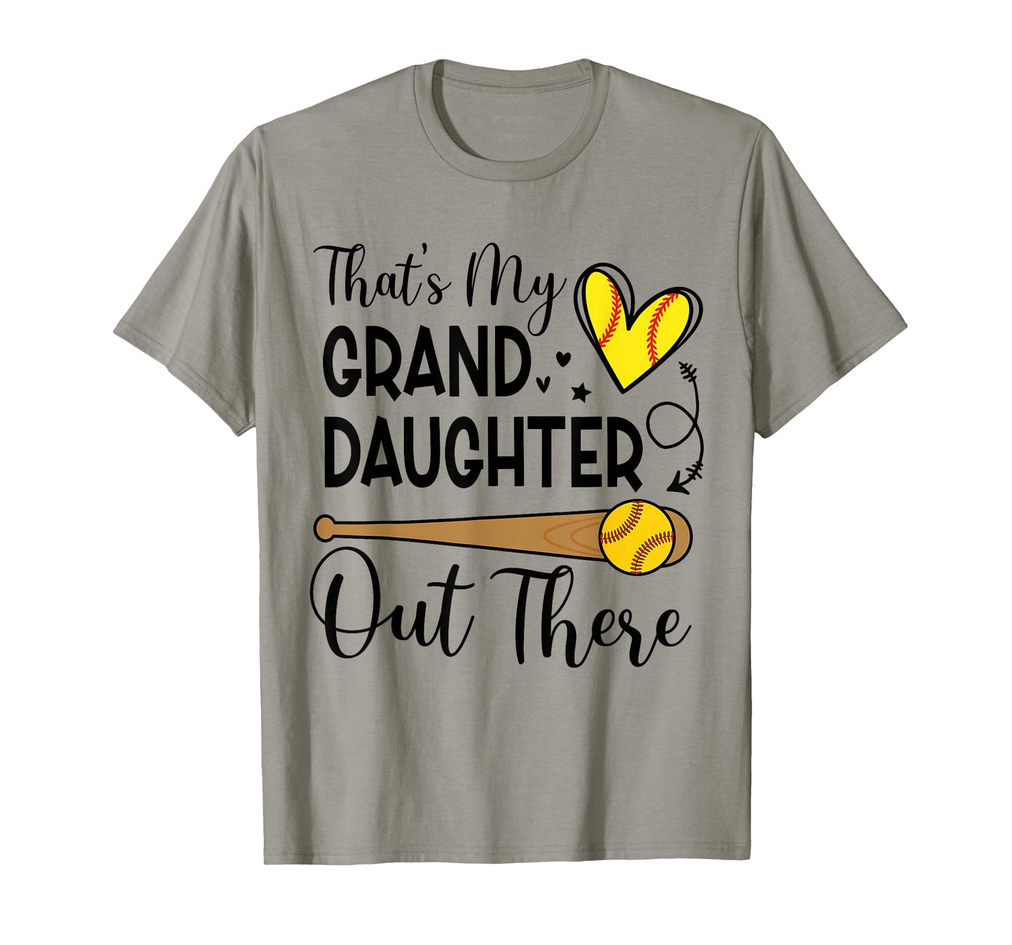 That's My Granddaughter Out There Softball Grandma Grandpa T-Shirt