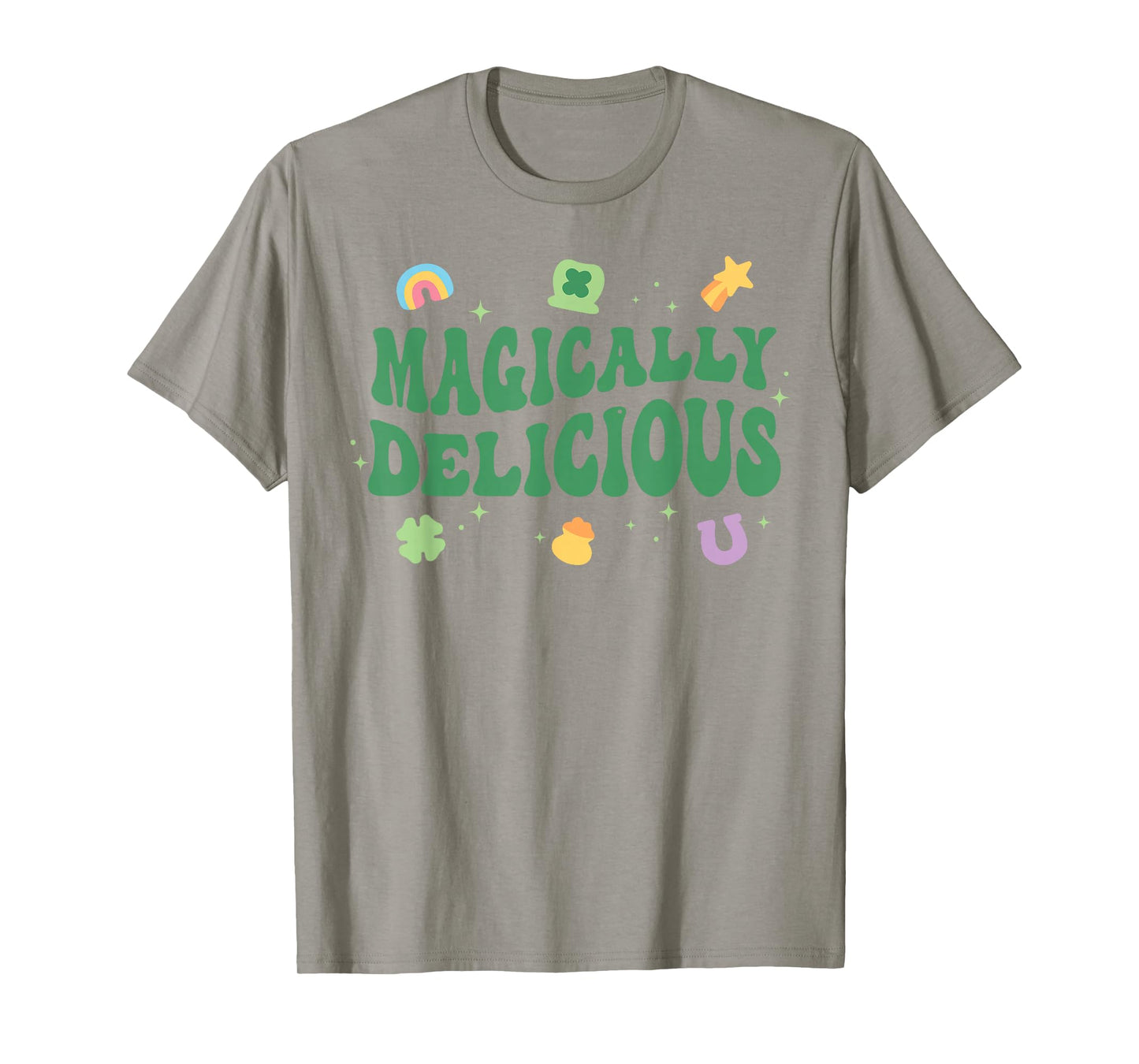 Magically Delicious Lucky Charms Groovy St Patricks Day Kids T-Shirt
