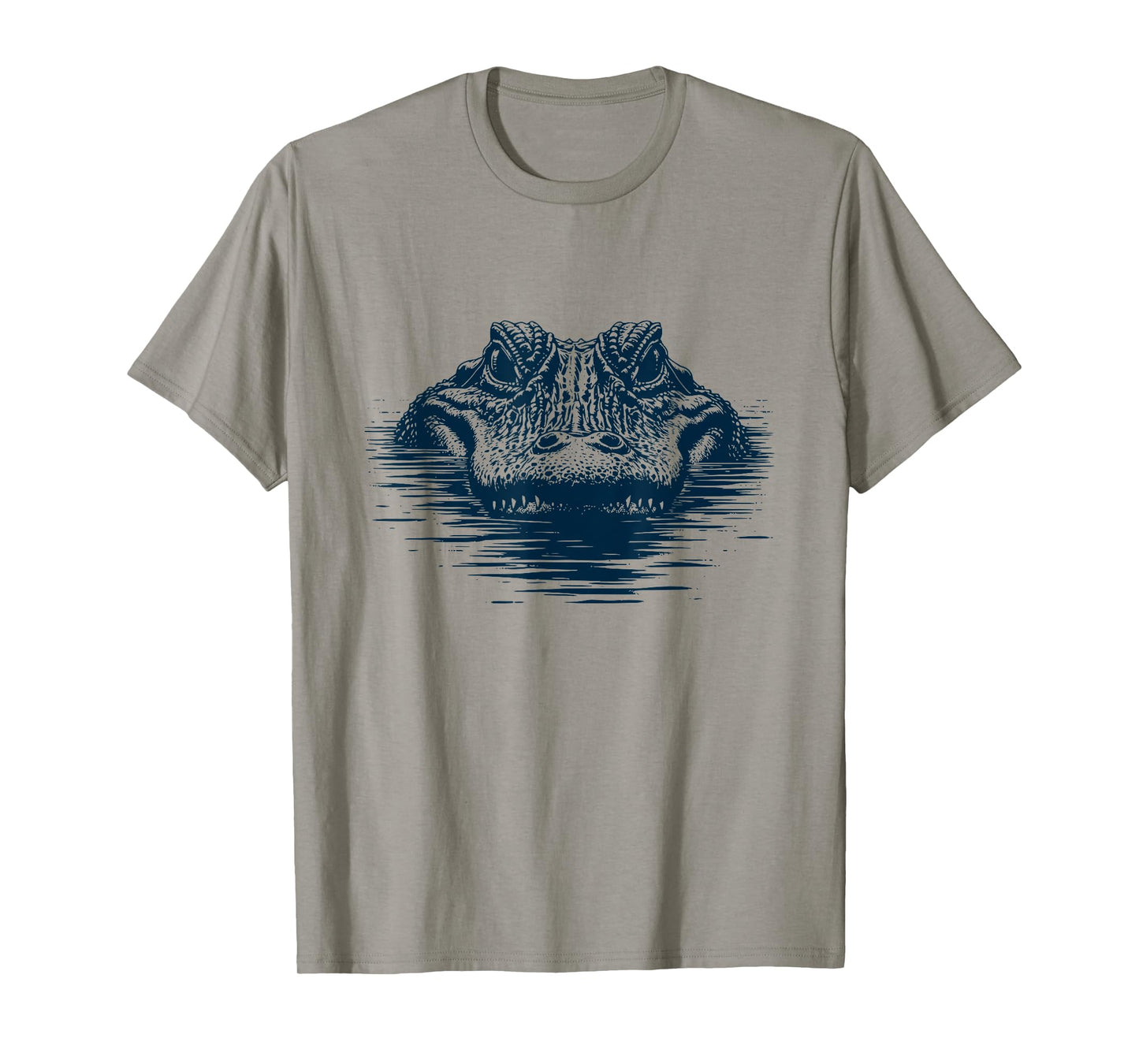 Just Chillin’ Gator - Minimal Alligator Eyes Above Water T-Shirt