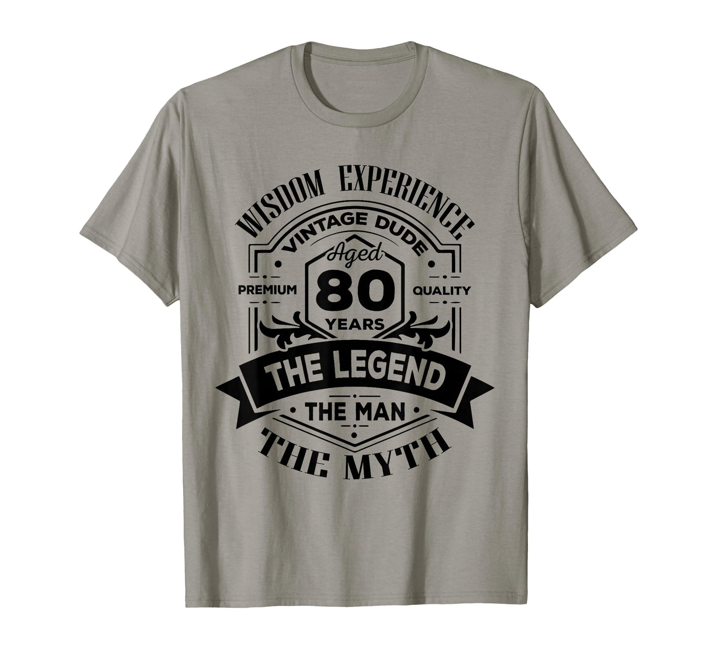Vintage The Man Myth Legend 80 Birthday Tee for 80 Years Old T-Shirt