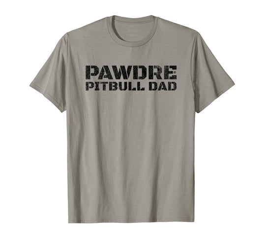 Official Pitbull Dad, Pittie Fathers Day and Christmas T-Shirt