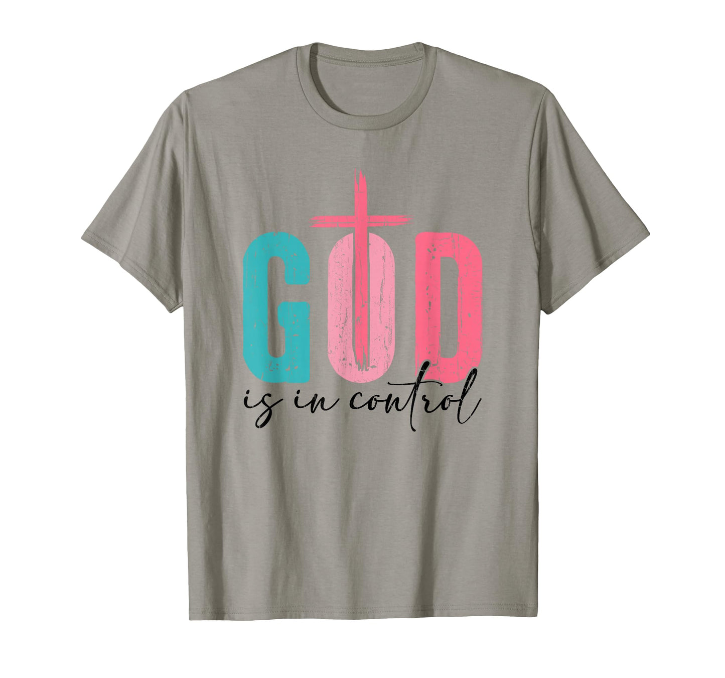 God is in Control, Christian, Jesus, Religious, Bible Verse T-Shirt