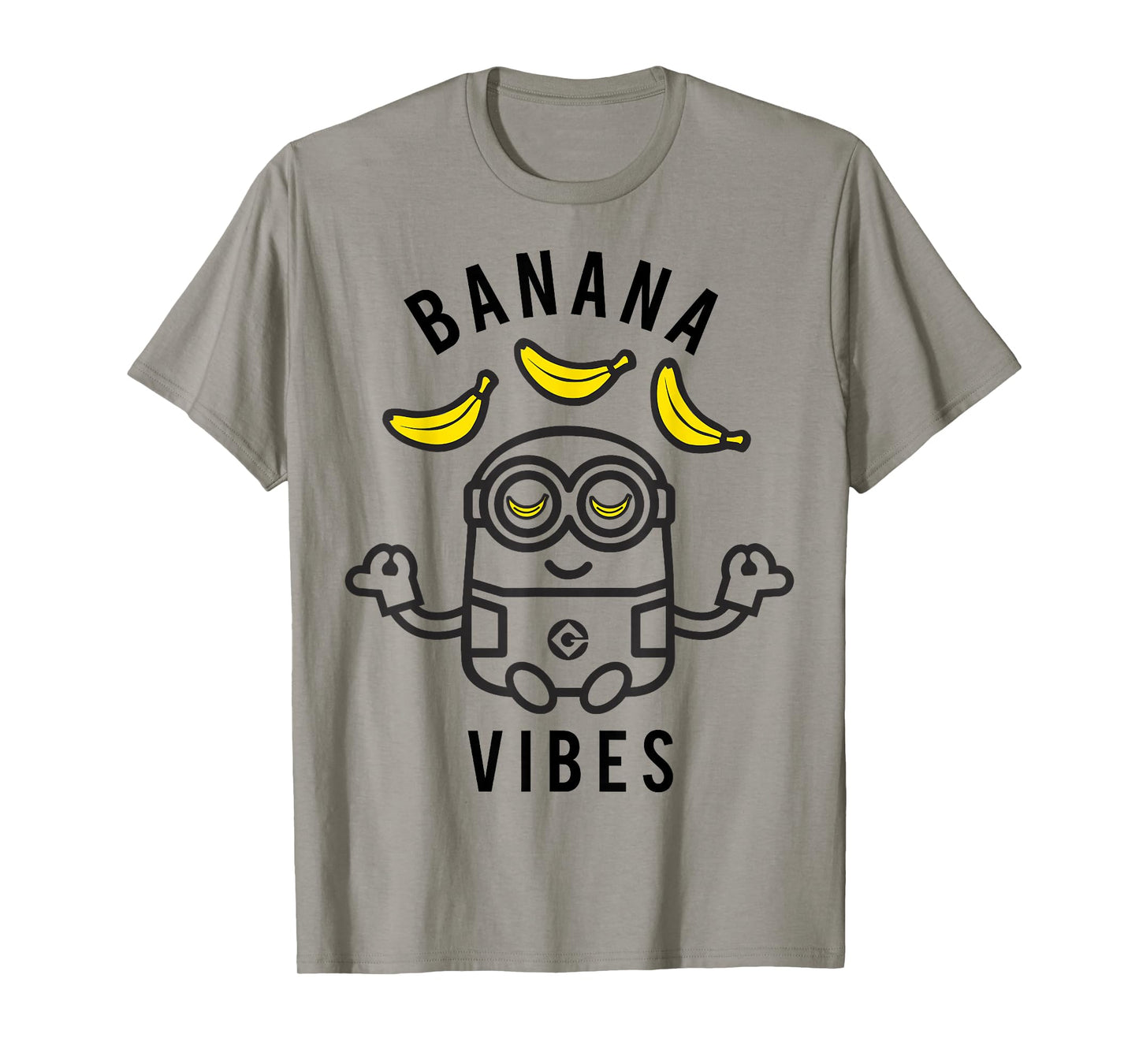 Despicable Me Minions Banana Vibes Meditation Minion Sketch T-Shirt