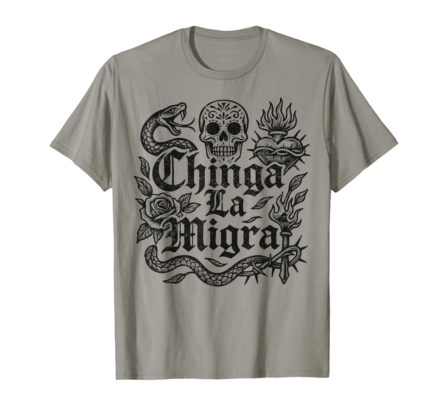 Chinga La Migra Pro Immigration Fascism Human Rights Justice T-Shirt