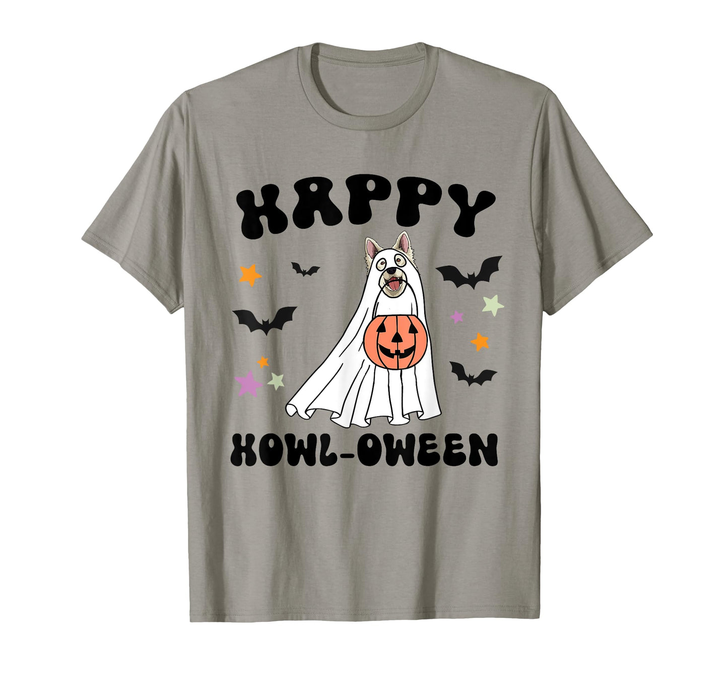 White German Shepherd Boo Dog Lover Costume Happy Halloween T-Shirt
