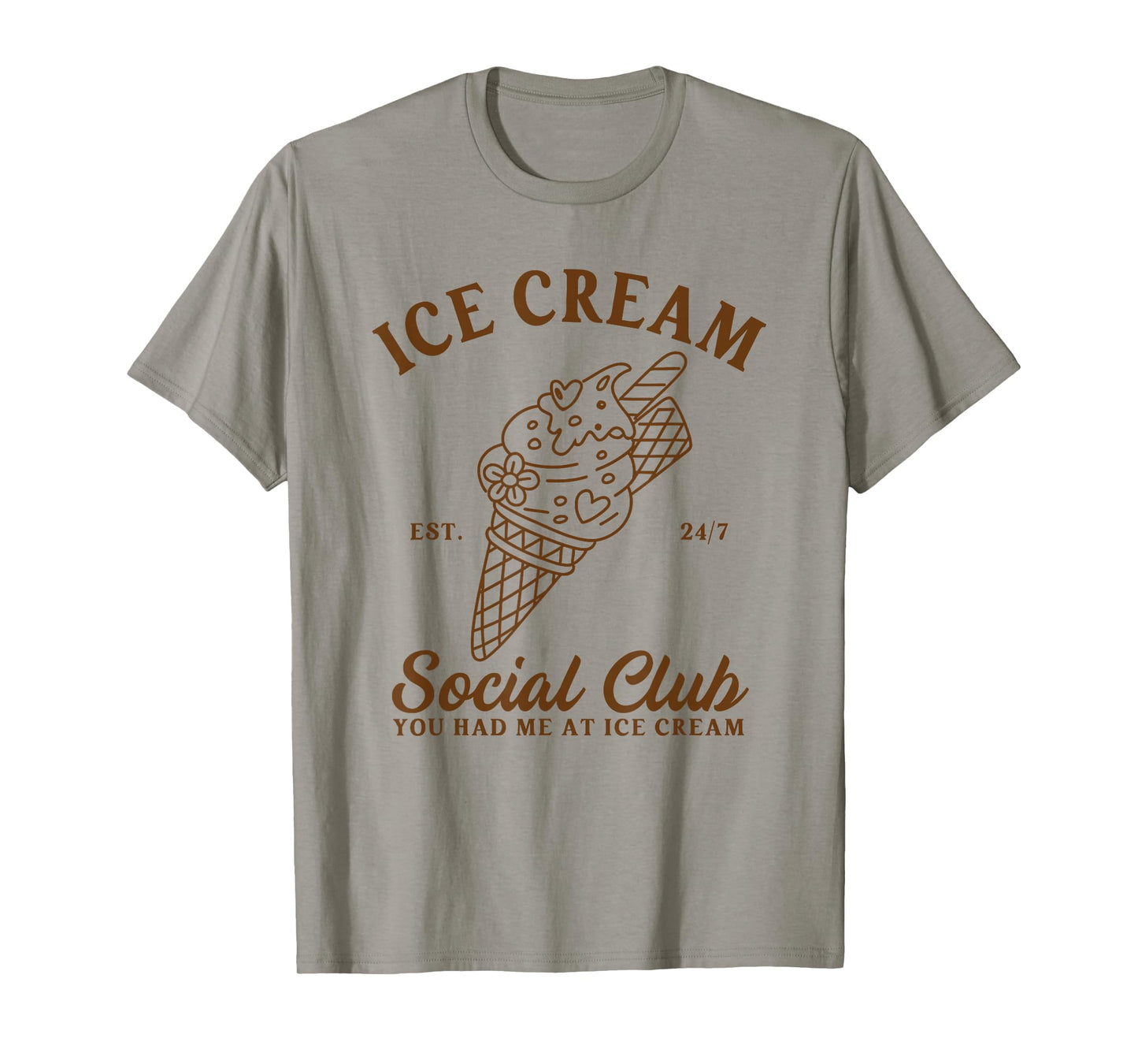 Ice Cream Lover Dessert Ice Cream Social Club Summer Gelato T-Shirt