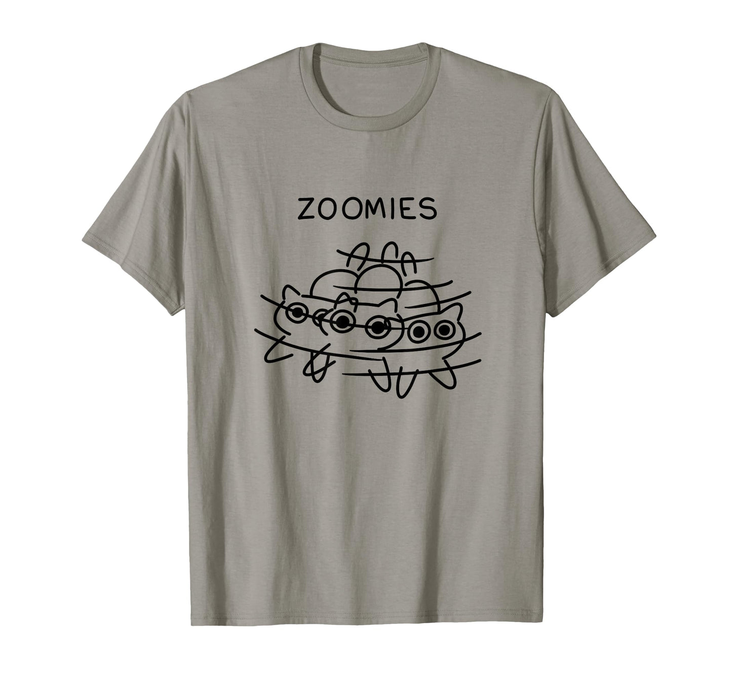 Threadless Poorly Drawn Cats Zoomies Graphic T-Shirt