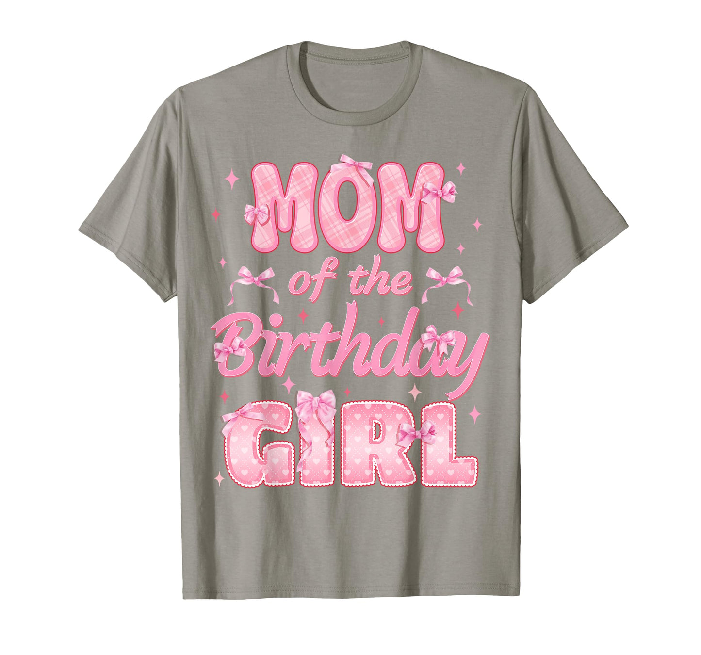 Mom And Dad Of The Birthday Girl Coquette Family Matching T-Shirt
