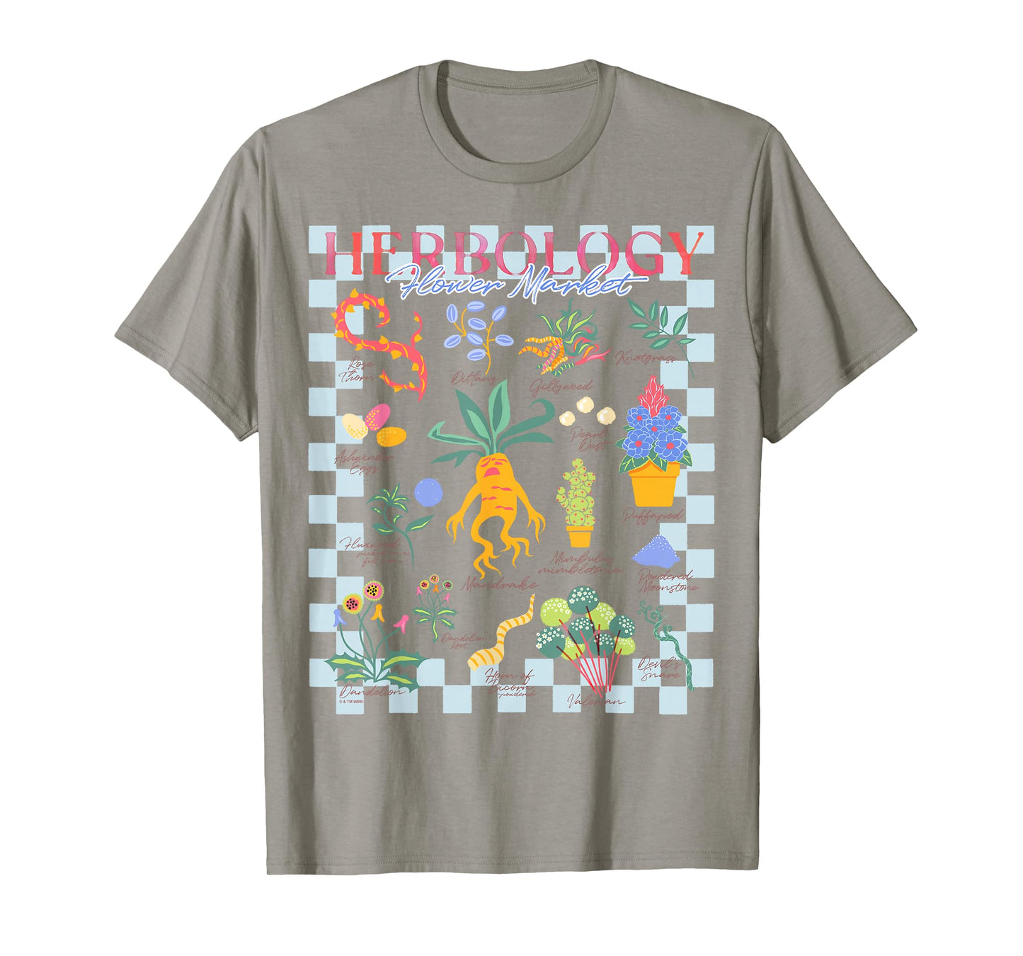 Harry Potter Herbology Flower Market Mandrake Magical Plants T-Shirt