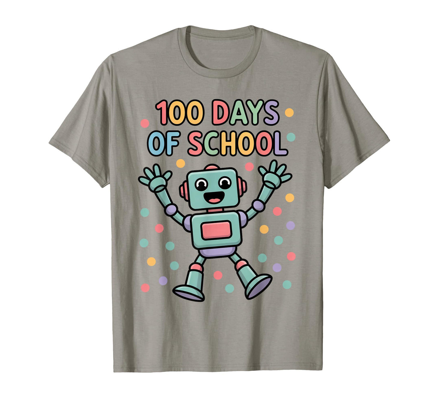 Robot Fun 100 Days of School Celebration Kids T-Shirt