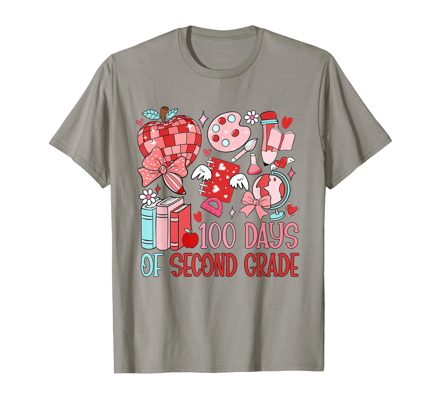 100 Days of Second Grade 100th Day of School Teacher Kids T-Shirt