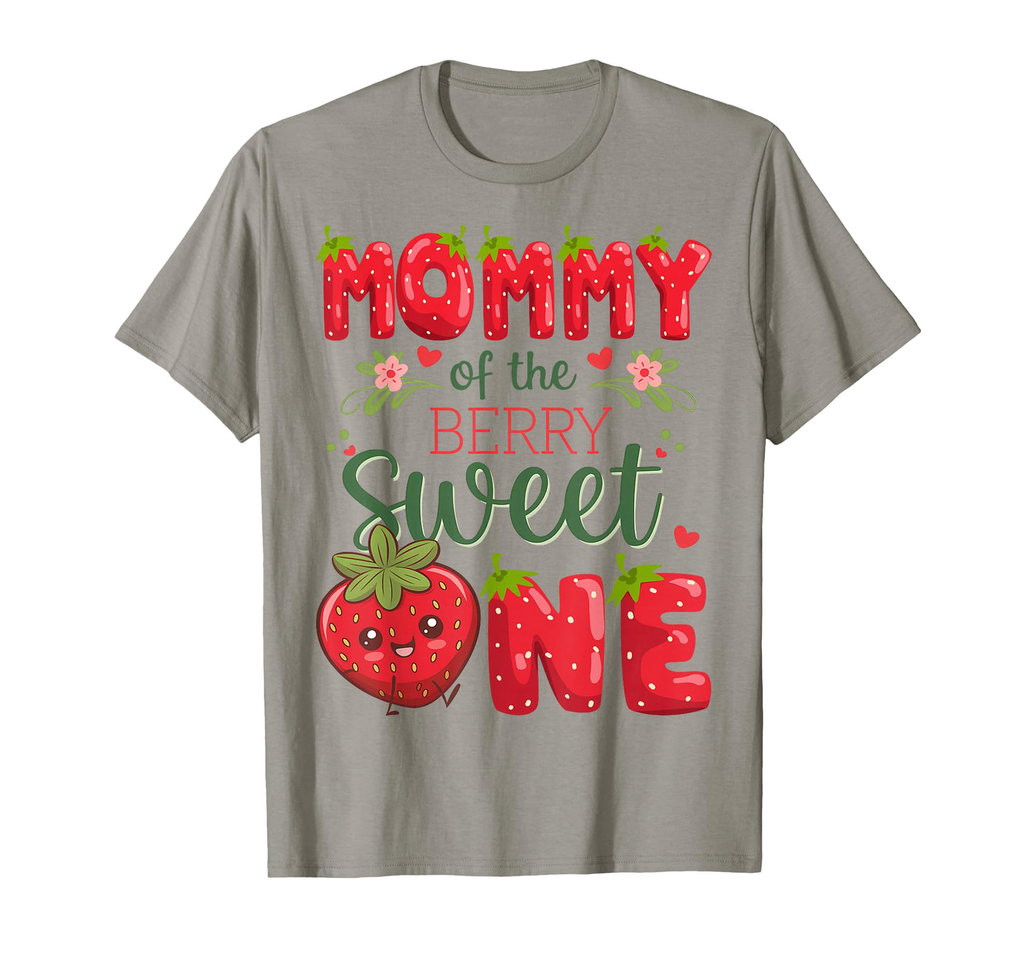 Mommy Of The Berry Sweet One 1St Birthday Strawberry T-Shirt