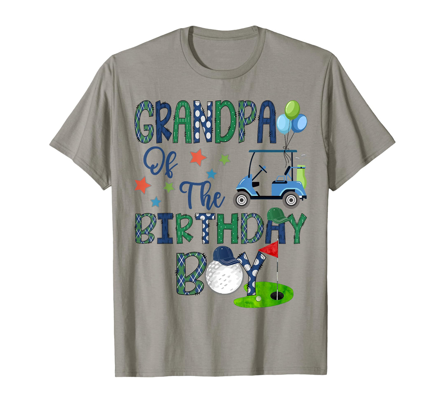 Grandpa Of The Birthday Boy Hole In One Golf Lover T-Shirt