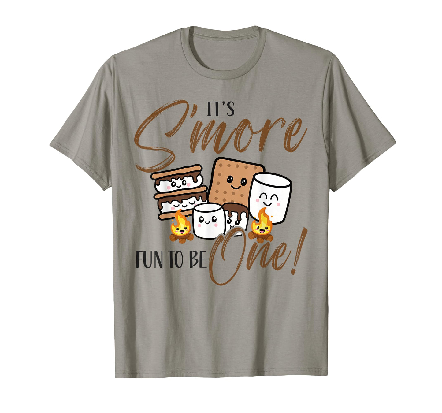 Birthday Campfire Marshmallow It's S'more Fun To Be 1st One T-Shirt